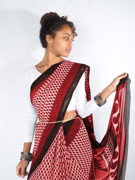 Indischer Sari "Madhuparna"